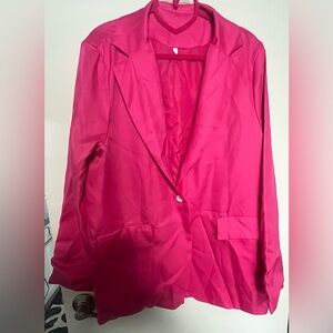 Radiant XL Pink Blazer: Elevate Your Wardrobe with Chic Sophistication! NWOT